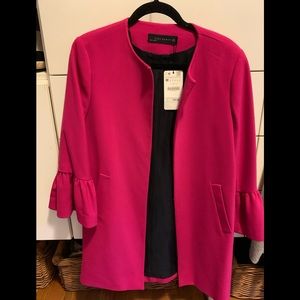 Zara fuchsia blazer, ticket still on